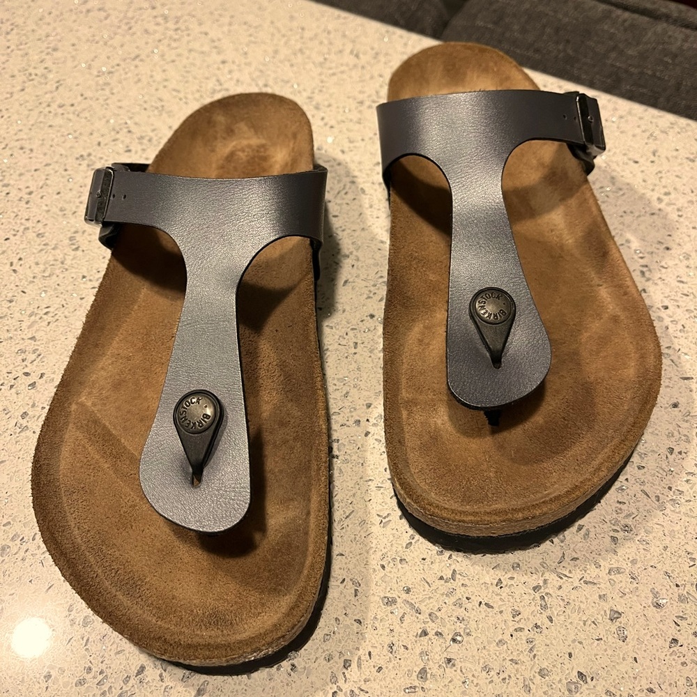 Reduced - New Birkenstocks-Slate Grey. Only tried on. Excellent Arch feel!